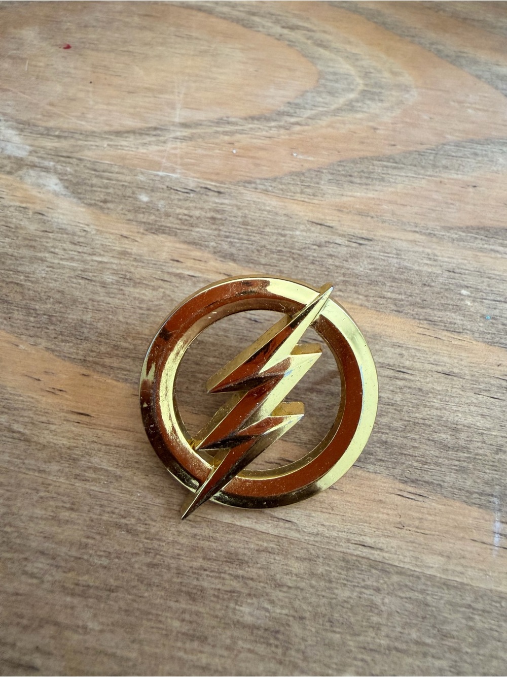 DC Comics Gold Lightning Bolt Lapel Pin - Men's Jewelry